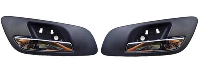 Interior Door Handle Chr Blk RH LH fit 07 13 Suburban Tahoe Sierra Yukon base - Image 1 of 3