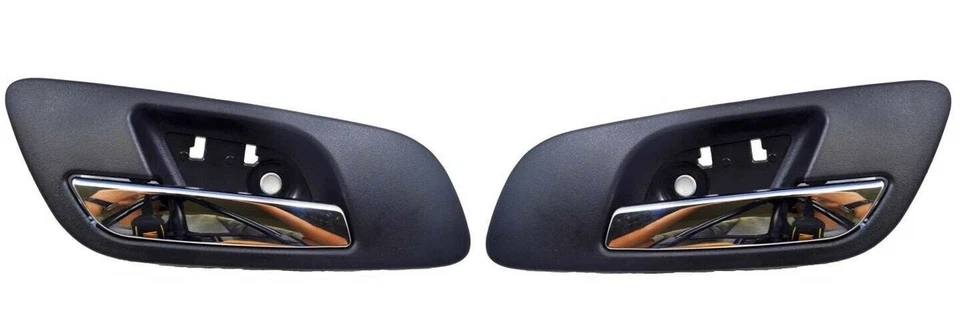 Interior Door Handle Chr Blk RH LH fit 07 13 Suburban Tahoe Sierra Yukon base - Image 1 of 3