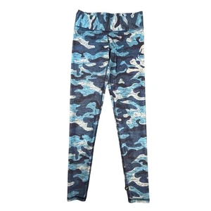 Leggings Terez para Soulcycle Talla Mediana Azul Camuflaje Atléticos Hechos en EE. UU. 350-02 - Imagen 1 de 10