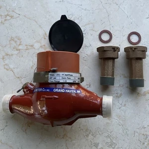 CARLON METER Co. Hot water turbine meter 227 PSI flow range 1-20 Temp 250 F 3/4" - Picture 1 of 18