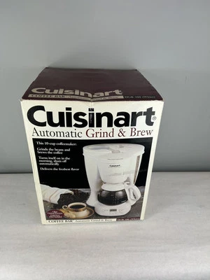 Cuisinart DGB-300 White Automatic Grind & Brew 10-Cup Coffeemaker Coffee Filter - Image 1 of 2