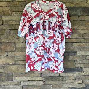 Anaheim Angels Hawaiian Promo Shirt Jersey Baseball MLB Size Extra Large - Picture 1 of 4