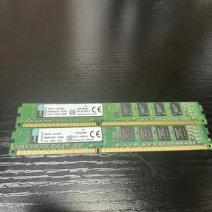 (2X 4GB) Kingston KVR13N9S8/4 PC3-10600 DDR3-1333 Low Profile DIMM RAM 99U5474 ~ - Picture 1 of 1