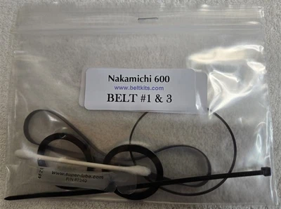 Kit de correa Nakamichi 600 con instrucciones y más, correas y neumáticos completos Foto 1 de 2