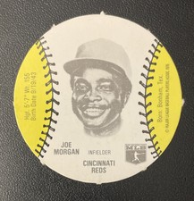 1977 BURGER CHEF FUN MEAL DISCS MLB #NNO Joe Morgan Cincinnati Reds MSA EXMT