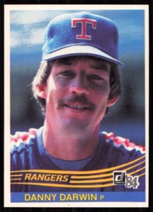 1984 Donruss Danny Darwin Texas Rangers #544
