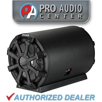 46CWTB102 KICKER 10" CompR Marine Subwoofer Enclosure w/ Passive Radiator 2 Ohm - Image 1 of 4