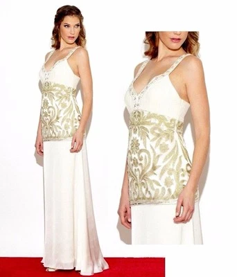 NWT $518 SUE WONG Destination Wedding Dress Bridal gown formal social  IVORY 8 - Image 1 of 4