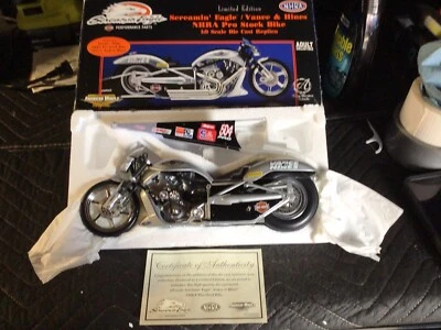 Ertl #504 Andrew Hines Screamin Eagle Vance & Hines 1:9 NHRA  Pro Stock Bike - Image 1 of 2