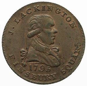 Ficha de medio centavo de Middlesex Lackington 1795 D&H 358 - Imagen 1 de 5