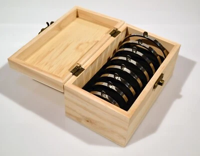 Deluxe Oval Bangle and Bracelet Sizer Set with Clasp - Wrist Size Measuring Tool - Image 1 of 4