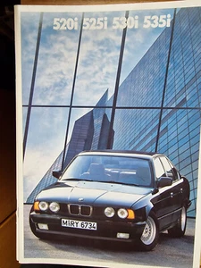 BMW 5er Reihe E34 Prospekt 01/1988 - Bild 1 von 3