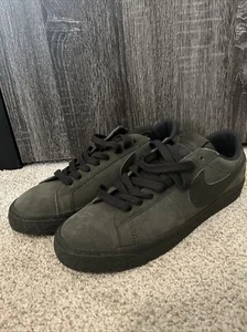 Nike Sneaker Suede Green Low TooSB Zoom Blazer Sequoia Lace Up Sz 11 - Picture 1 of 9