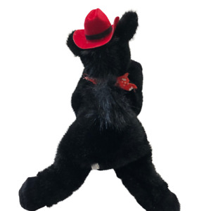 Tweetsie Railroad Black Horse With Hat Soft Plush Toy Stuffed Animal 14”