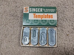 Vintage Singer 160668 Sewing Machine Templates For Buttonholers 160506 & 160743 - Picture 1 of 3