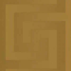 Solea Gold Satin Greek Key Geometric Wallpaper - Picture 1 of 6