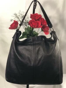 Liked New~KOOBA Black Slouchy Genuine Leather Hobo Single Strap Shoulder Bag - Picture 1 of 8