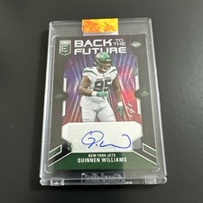 2023 Panini Donruss Elite Quinnen Williams Back to the Future 1/1 Auto JETS