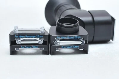 Hoodman H-RAV 1x-2.5x Viewfinder Right Angle Finder For Canon, Nikon Cameras - Image 1 of 3