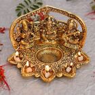 Whitewhale Laxmi Ganesh Saraswati Idol Diya Öllampe Deepak – Metall