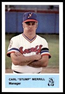 1980 Nashville Sounds Team Issue Carl "Stump" Merrill Nashville Sounds #NNO