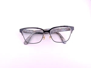 Kate Spade Eyeglasses, Frames Only, Ladonna S61, 53-15-140, Metal, Black/Silver - Picture 1 of 14