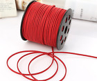 100 Yards Red Faux Suede Flat Leather Cord Lace String 2.6mm Jewelry String