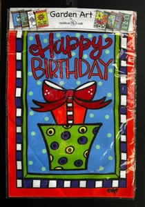 Magnolia Lane Garden Art - Flag Banner 12' x 18" - HAPPY BIRTHDAY - NEW  (6004) - Picture 1 of 2