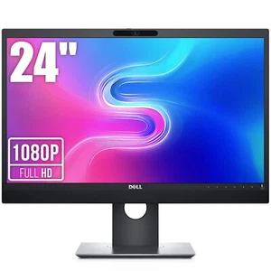 MONITOR 24" DELL P2418HZM IPS FHD 1920x1080 CAM-MIKROFON-LAUTSPRECHER A KLA - Afbeelding 1 van 7
