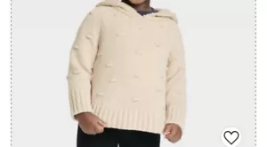 Girls Hooded Bear Pullover Sweater - 4T-5T - NWT - Picture 1 of 6