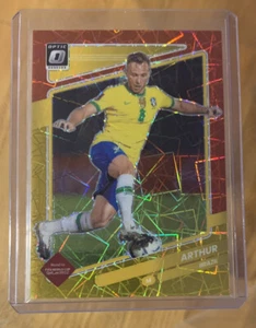 2021-22 Donruss Road To Qatar ARTHUR Optic Red Yellow Velocity Prizm #6/8 Brazil - Picture 1 of 2