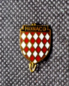 Monaco Ski Club Flag Ski Pin - Picture 1 of 3