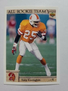 TONY COVINGTON 1992 UPPER DECK FOOTBALL CARD # 51 E7769 - Picture 1 of 1