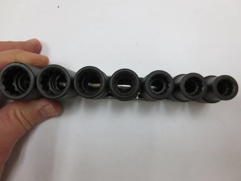 SK IS1207M, 7 pc., 1/2" drive, 12 Point, Impact Rated Metric Socket Set- USA! - Image 1 of 4