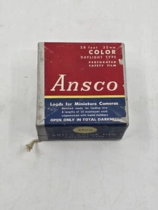 ANSCO Loads for Miniature Cameras 35mm Daylight Type SEALED BOX Vtg 1956 - Picture 1 of 5