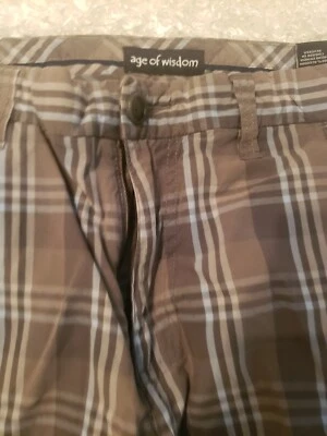 Pantalones Cortos Informales AGE OF WISISISS Para Hombre Carga Utilidad-Color Gris/A Cuadros para Cejas Talla 32 Foto 1 de 4