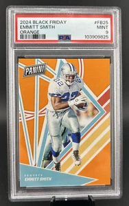 2024 Panini Black Friday #FB25 EMMITT SMITH Orange /15 PSA 9 MINT POP 1 - Picture 1 of 2