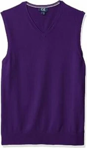 Cutter & Buck Men's Douglas V-Neck Vest, Charade Heather, Large - Picture 1 of 1