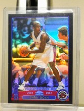 2003 04 TOPPS CHROME BLACK BORDER REFRACTOR CHRIS BOSH 143/500