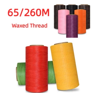 65/260M Wax Thread Hand Repair Thread Woven String Necklace Bead Sewing Process - Picture 1 of 22