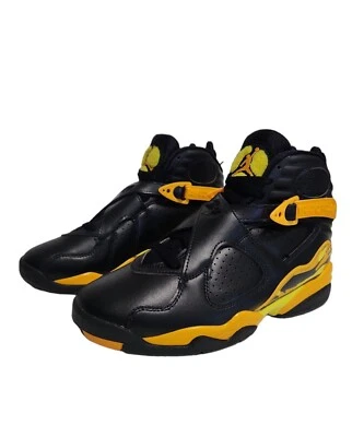 Nike Air Jordan 8 Retro Taxi Yellow and Black CI1236-007 Women’s Size 6 NEW - Image 1 of 4