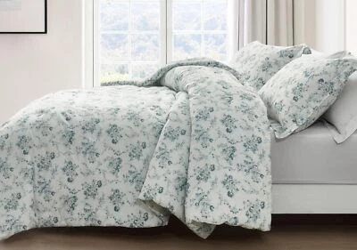 Chezmoi Collection Gigi 3-Piece Full Size Washed Cotton Floral Comforter Set ... - Image 1 of 4