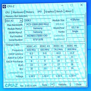 M378B5173EB0-CK0 Samsung 4 GB PC3-12800 DDR3-1600 MHz CL11 240 pin DIMM 1RX8 RAM - Foto 1 di 4