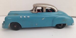 Vintage Hubley Kiddie Toy Metal Car Buick #465 Blue