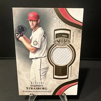 2021 Topps Tier One Tier One Relics /299 Stephen Strasburg #T1R-SST - Image 1 of 2