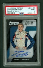 Garrett Smithley 2016 Panini Torque Driver Scripts On Card Autograph PSA 9 MINT