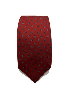 Tie Men Bert Pulitzer 100% SilkHand Printed In England 56” Burgundy - Picture 1 of 6