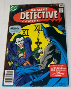 Detective Comics #475 Fine DC 1978 classic Joker Fish cover Mid Grade - Picture 1 of 6
