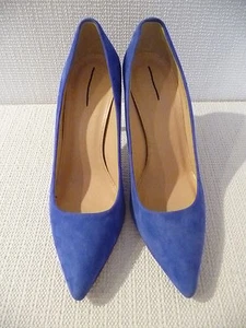 NEU J.CREW ELSIE WILDLEDER PUMPS GRÖSSE 6,5 A4969 245 $, TIDEWATER, BLAU - Bild 1 von 6