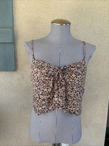 Volcom Women’s Floral Crop Top Small Used - Picture 1 of 5
